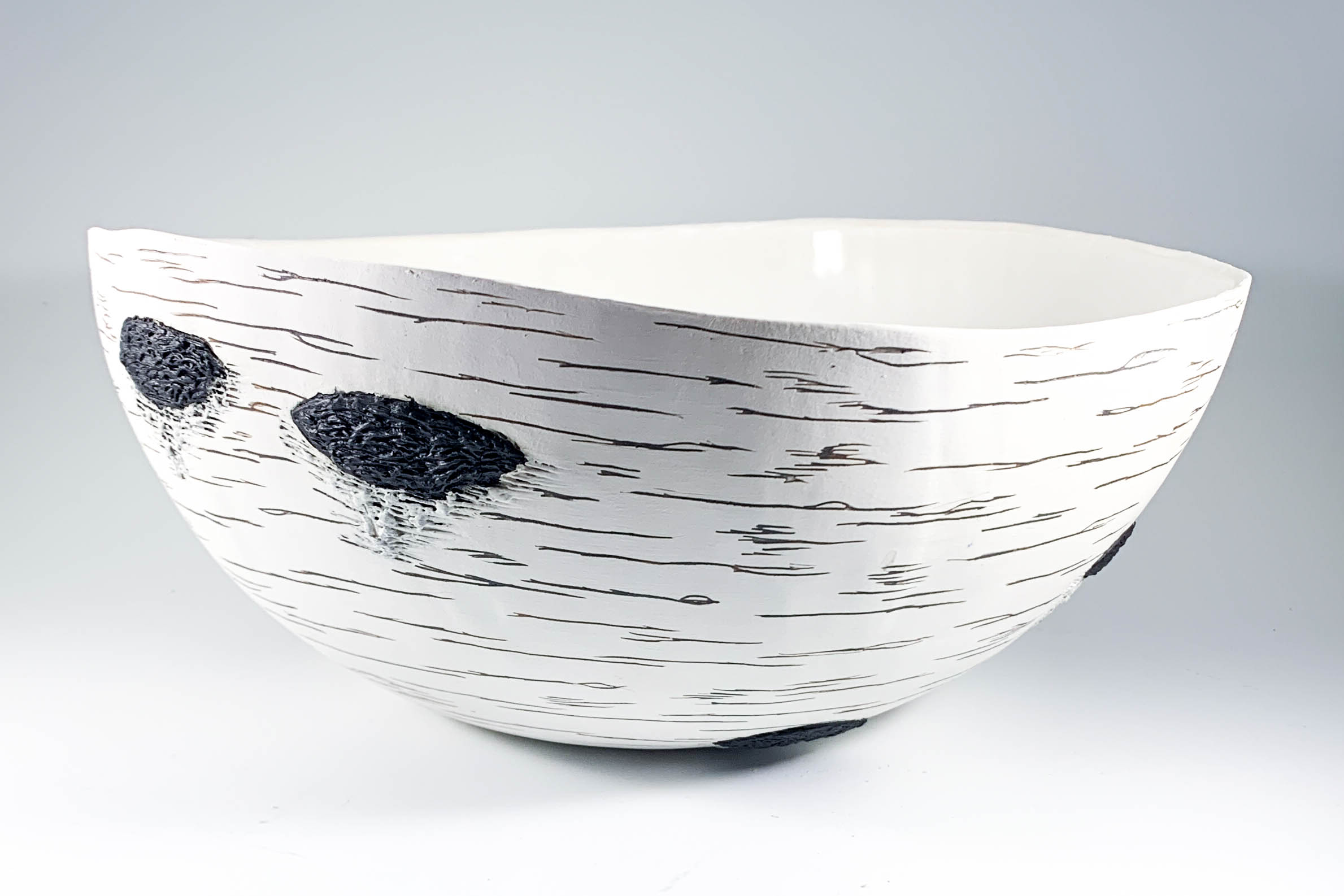 Kimberly Alison's Birch Fruit Bowl featured at the Southern Vermont Arts Center.