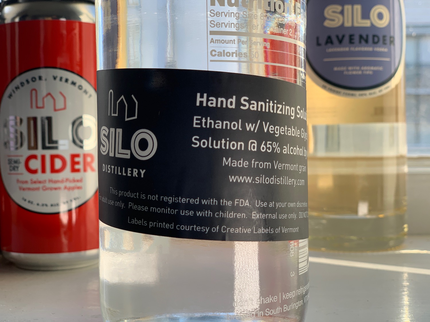 Silo Distillery in Windsor, Vermont is using Vermont-grown corn to create hand sanitizer from their vodka production.