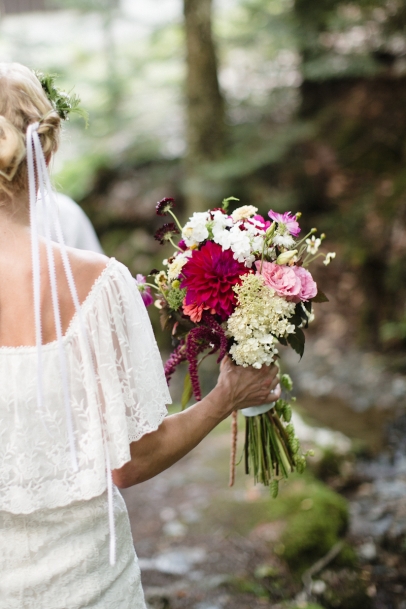 Wedding flowers from Anne Flack-Matthews, Flower Power Farm in Ferrisburgh, Vermont.