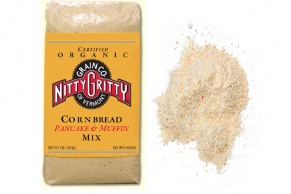 cornmeal, pancake mix,  muffin mix, nutty gritty grain company