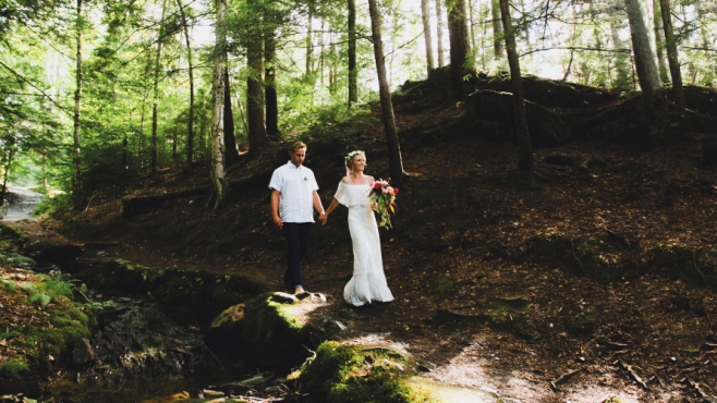 Kristen Getler and Nick Laskovski's wedding in Roxbury, Vermont.