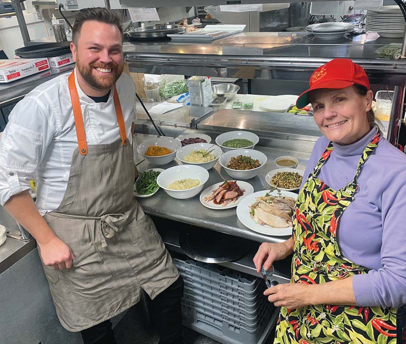 Andrew and his mom, Sandra Arcara, his first mentor in the restaurant world
